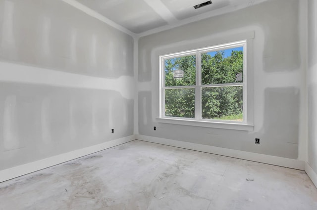 12165 Bull Run Lot # 159, Birchwood, TN 37308 - spare room with healthy amount of natural light, concrete flooring, and baseboards