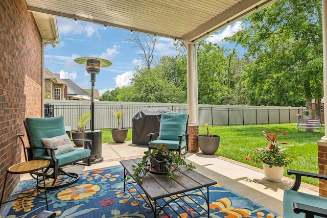 5405 Cliffstone Dr, Smyrna, TN 37167 - view of patio with area for grilling