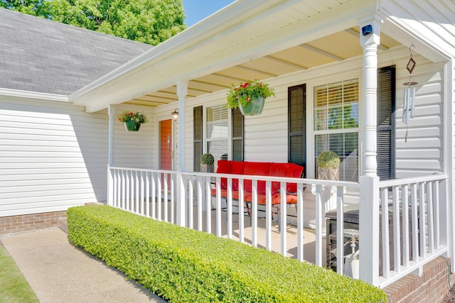 108 Dalewood Cir, Chickamauga, GA 30707 - property entrance with a porch and roof with shingles