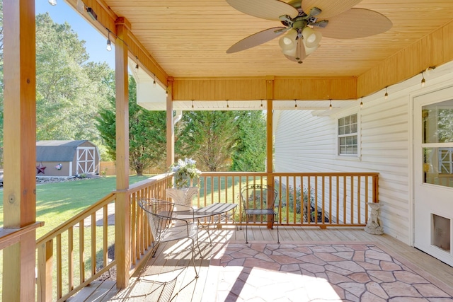 108 Dalewood Cir, Chickamauga, GA 30707 - wooden deck featuring ceiling fan and a yard