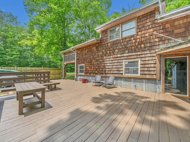 1357 Chapmansboro Rd, Chapmansboro, TN 37035 - view of wooden deck
