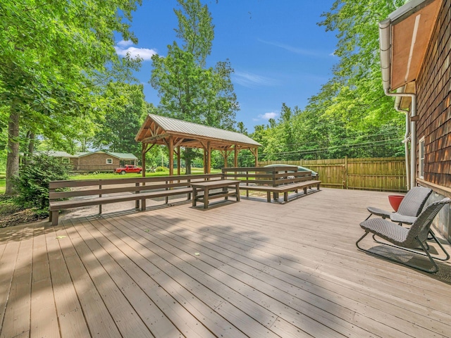 1357 Chapmansboro Rd, Chapmansboro, TN 37035 - deck featuring a gazebo