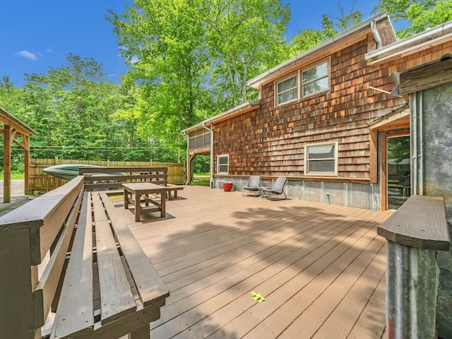 1357 Chapmansboro Rd, Chapmansboro, TN 37035 - deck featuring outdoor dining space
