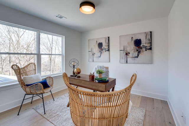 2032 Pleasant Cv, Nashville, TN 37214 - dining room featuring light wood-type flooring, baseboards, and an office area