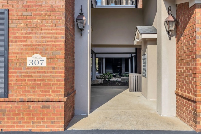 307 Seven Springs Way Unit 402, Brentwood, TN 37027 - property entrance with brick siding and stucco siding