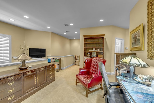 1552 Charleston Blvd, Murfreesboro, TN 37130 - office featuring recessed lighting, light carpet, and baseboards
