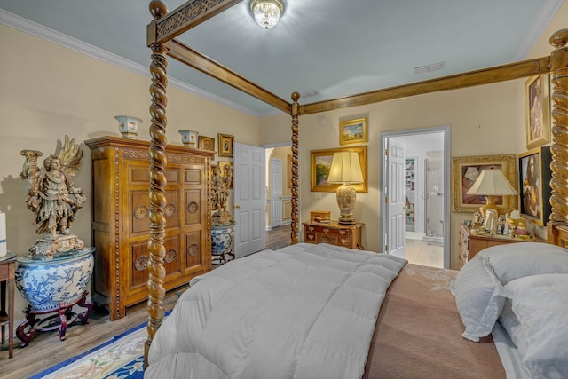 1552 Charleston Blvd, Murfreesboro, TN 37130 - bedroom featuring ornamental molding and connected bathroom