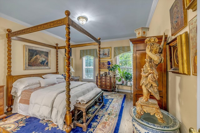 1552 Charleston Blvd, Murfreesboro, TN 37130 - bedroom featuring crown molding and wood finished floors