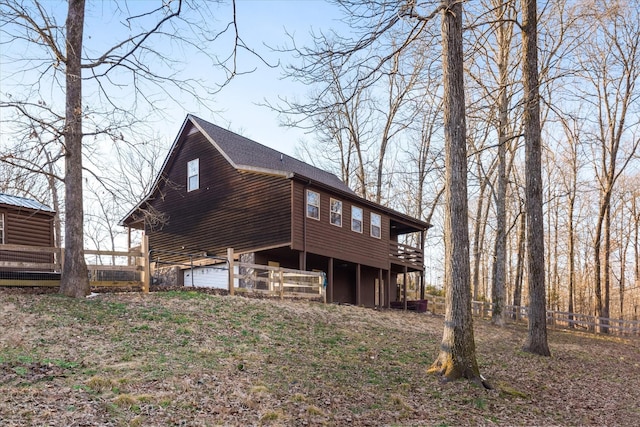 173 Jerry Smith Rd, Indian Mound, TN 37079 - view of home's exterior with a wooden deck