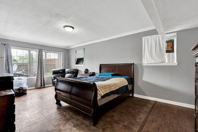 4028 Tomahawk Cir NW, Cleveland, TN 37312 - bedroom featuring a textured ceiling, crown molding, and baseboards