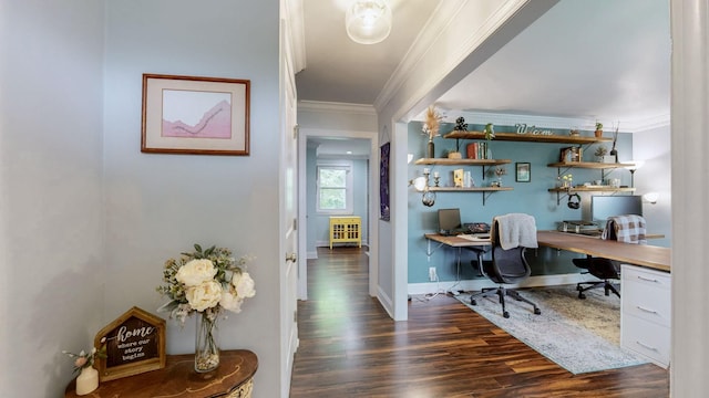 2432 Ponderosa Way, Antioch, TN 37013 - office space with wood finished floors, ornamental molding, and baseboards