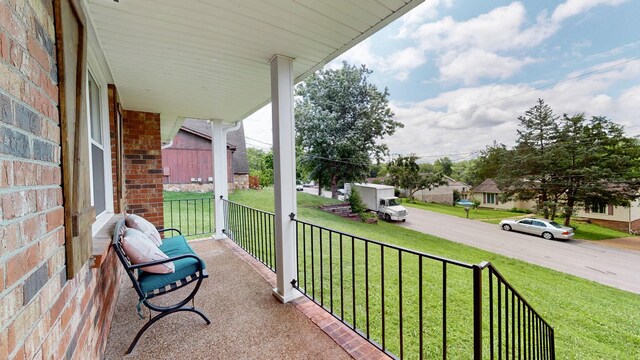 2432 Ponderosa Way, Antioch, TN 37013 - covered porch with a lawn