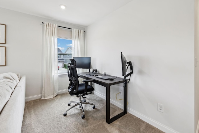 1705 Merkel Rd, Columbia, TN 38401 - home office featuring baseboards and carpet floors