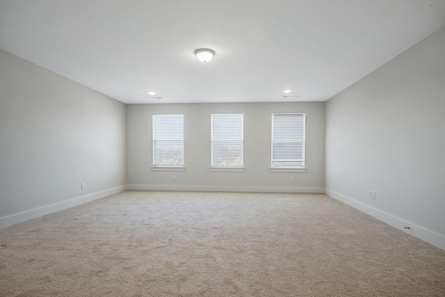 7209 Richvale Dr, Fairview, TN 37062 - spare room featuring baseboards, light carpet, and recessed lighting