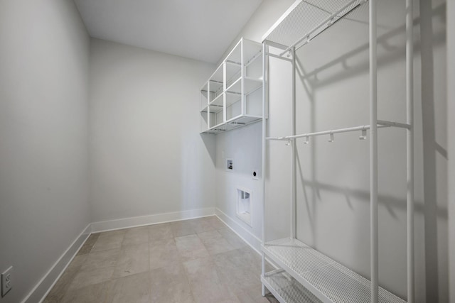 7209 Richvale Dr, Fairview, TN 37062 - laundry room with electric dryer hookup, hookup for a washing machine, and baseboards