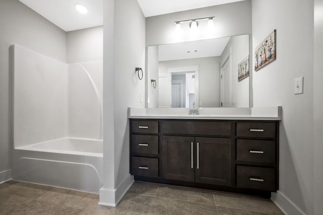 7209 Richvale Dr, Fairview, TN 37062 - full bathroom featuring baseboards, vanity, and washtub / shower combination