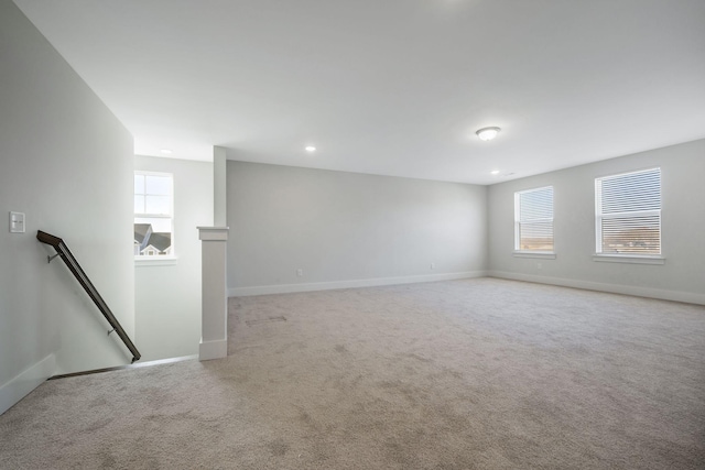 7209 Richvale Dr, Fairview, TN 37062 - unfurnished room featuring plenty of natural light, light carpet, baseboards, and recessed lighting