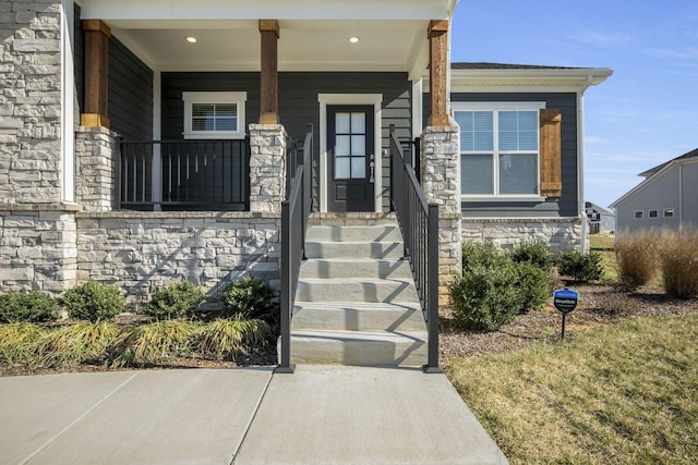7209 Richvale Dr, Fairview, TN 37062 - entrance to property featuring stone siding