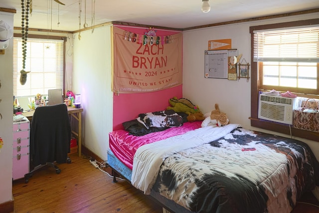 3281 Pulaski Hwy, Lawrenceburg, TN 38464 - bedroom with hardwood / wood-style flooring and cooling unit