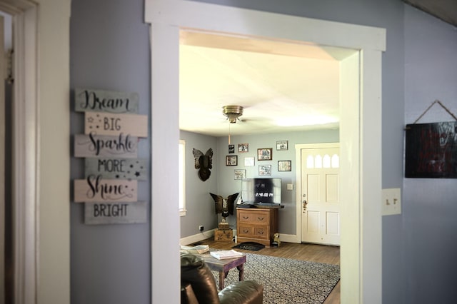 3281 Pulaski Hwy, Lawrenceburg, TN 38464 - hallway featuring wood finished floors and baseboards