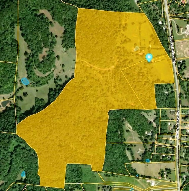 2001 Scotty Parker Rd, Gallatin, TN 37066 - map / location featuring property parcel outlined