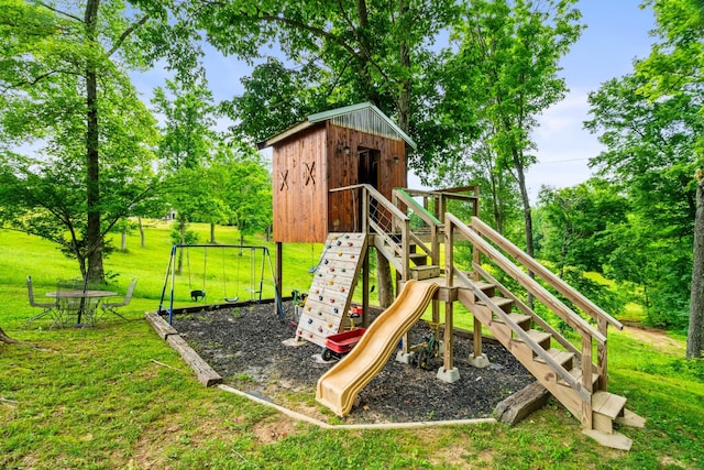 2751 Jarrell Ridge Rd, Clarksville, TN 37043 - view of jungle gym with a yard