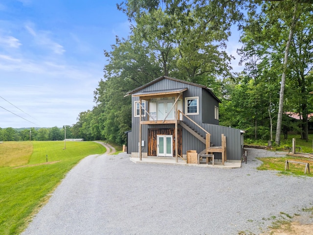 2751 Jarrell Ridge Rd, Clarksville, TN 37043 - view of front of property with french doors and a front yard