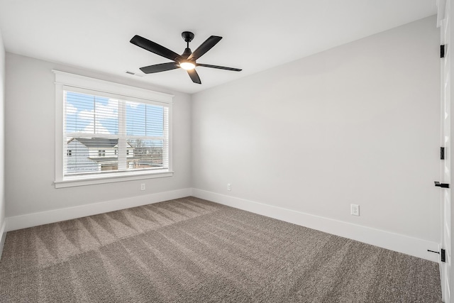 528 Kingwood Ln, White House, TN 37188 - carpeted empty room featuring baseboards and a ceiling fan