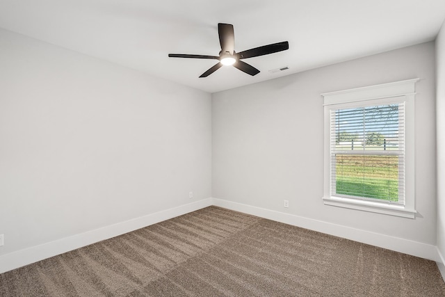 536 Kingwood Ln, White House, TN 37188 - unfurnished room featuring carpet flooring, baseboards, and a ceiling fan