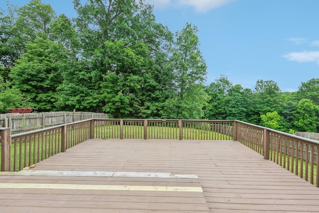 2889 Sharpie Dr, Clarksville, TN 37040 - deck featuring a fenced backyard