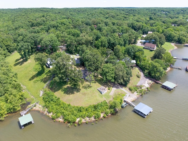 440 Bluff Point Ln, Waverly, TN 37185 - aerial view of property and surrounding area with a heavily wooded area and a nearby body of water