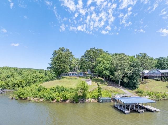 440 Bluff Point Ln, Waverly, TN 37185 - aerial view of property and surrounding area with a nearby body of water