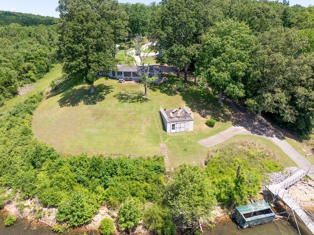 440 Bluff Point Ln, Waverly, TN 37185 - bird's eye view of a heavily wooded area