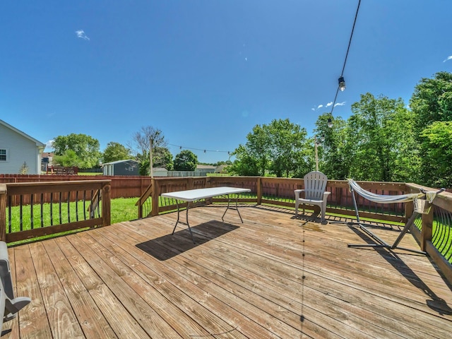 3825 Roscommon Way, Clarksville, TN 37040 - wooden deck featuring a fenced backyard