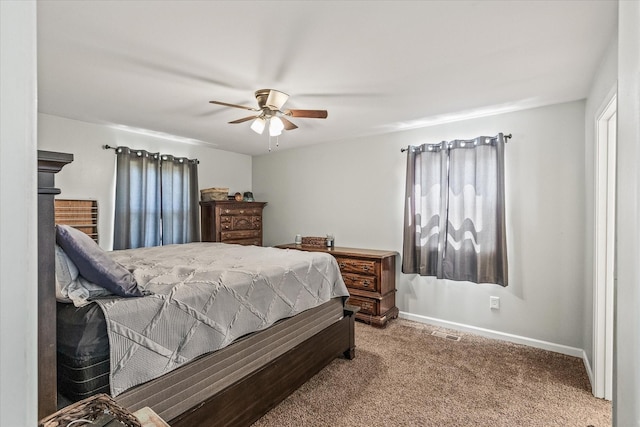 84 Del Toro Dr, Sparta, TN 38583 - bedroom with carpet flooring, baseboards, and ceiling fan