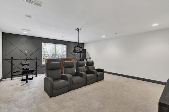 4480 Old Murfreesboro Rd W, Lebanon, TN 37090 - home theater with carpet flooring, baseboards, and recessed lighting