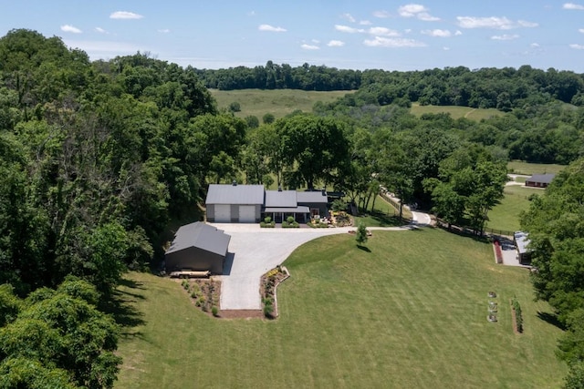 2878 Fly Rd, Santa Fe, TN 38482 - aerial overview of property's location featuring a heavily wooded area