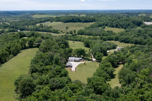 2878 Fly Rd, Santa Fe, TN 38482 - view from above of property featuring a heavily wooded area