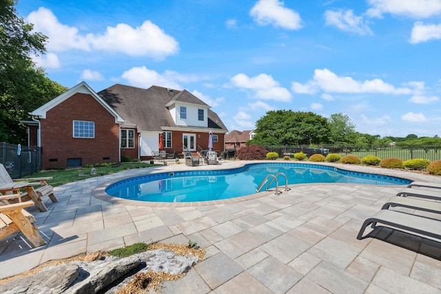 502 Tarver Ct, Smyrna, TN 37167 - view of swimming pool featuring a patio area and a fenced backyard