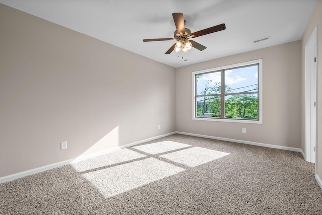 102 Colson Rd, Dover, TN 37058 - empty room featuring carpet floors, baseboards, and a ceiling fan