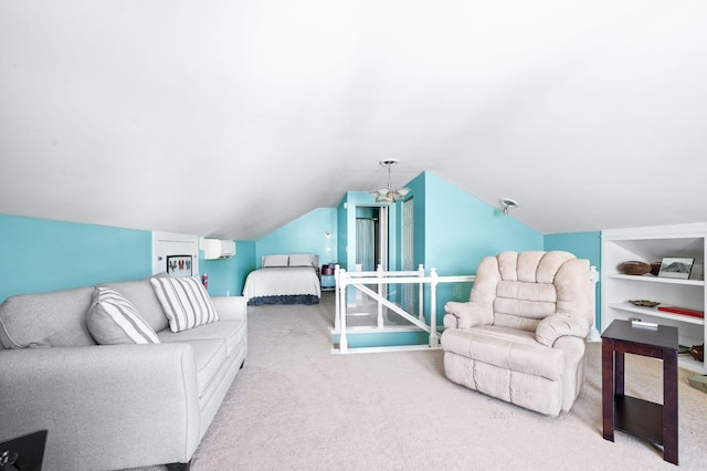 802 N 16th St, Nashville, TN 37206 - bedroom with carpet and vaulted ceiling