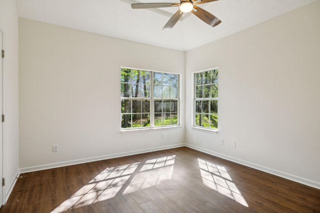 808 Split Oak Ct, Antioch, TN 37013 - unfurnished room featuring ceiling fan, baseboards, and wood finished floors