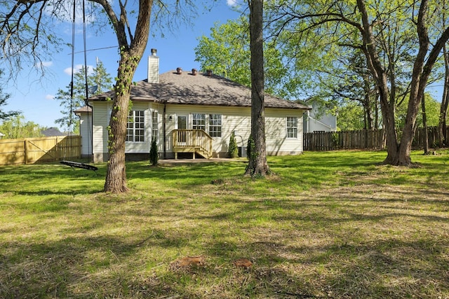 808 Split Oak Ct, Antioch, TN 37013 - back of house with a chimney