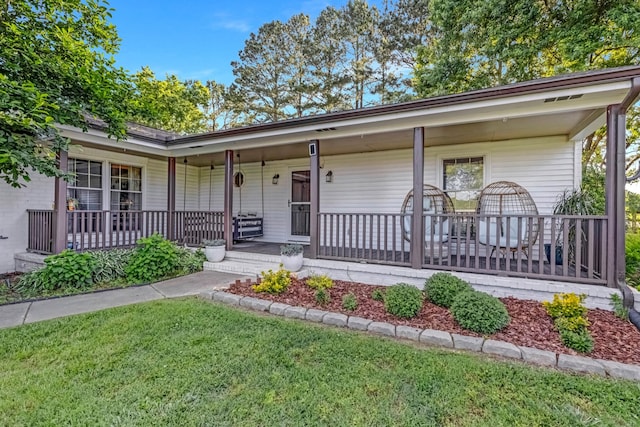 8801 Cedar Grove Rd, Cross Plains, TN 37049 - single story home with a porch and a front yard