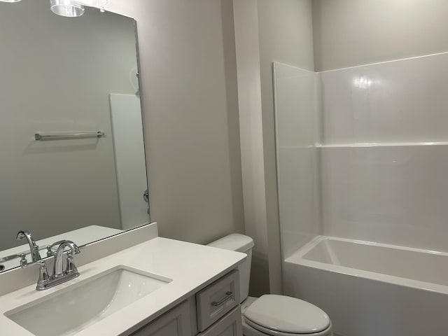 5416 Bridgemore Blvd, Murfreesboro, TN 37129 - full bathroom with toilet, vanity, and washtub / shower combination