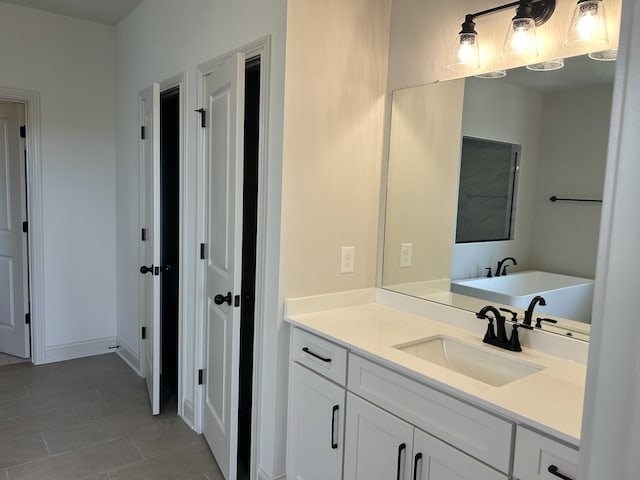 5416 Bridgemore Blvd, Murfreesboro, TN 37129 - bathroom with vanity and tile patterned flooring