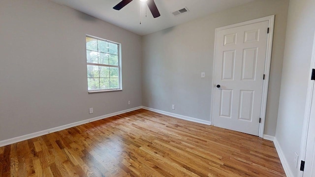 3012 Owendale Dr, Antioch, TN 37013 - unfurnished room with light wood-style floors, a ceiling fan, and baseboards