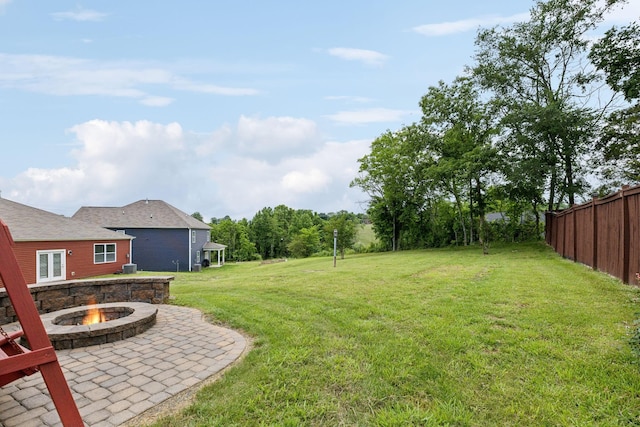 778 Prominence Rd, Columbia, TN 38401 - view of yard with a fire pit and a patio