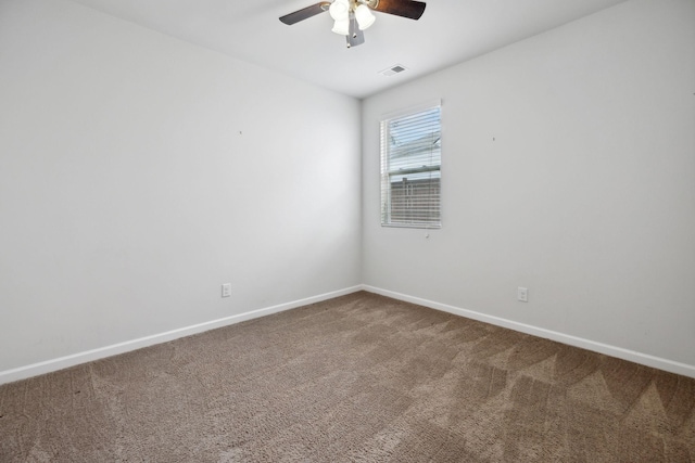 778 Prominence Rd, Columbia, TN 38401 - spare room with a ceiling fan, carpet flooring, and baseboards