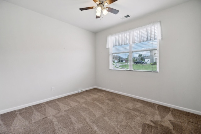778 Prominence Rd, Columbia, TN 38401 - carpeted spare room with baseboards and ceiling fan